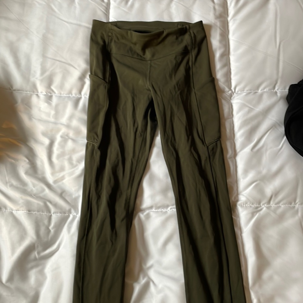 Lulu Lemon Army Green Leggings